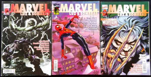 MARVEL LUZ E SOMBRA n° 1 ao 3 - COMPLETO