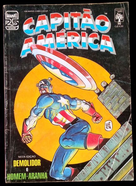 CAPITÃO AMÉRICA N° 090 - Demolidor e Homem-Aranha!