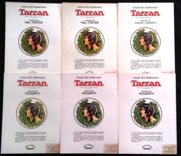 TARZAN (TIRAS DE HAL FOSTER E HOGARTH) N° 1 AO 6 - COMPLETO