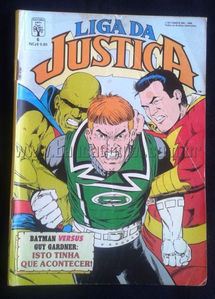 LIGA DA JUSTIÇA 1ª SÉRIE n° 06 - Batman versus Guy Gardner