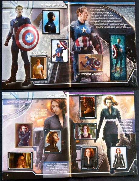 ALBUM LIVRO ILUSTRADO OS VINGADORES 2012