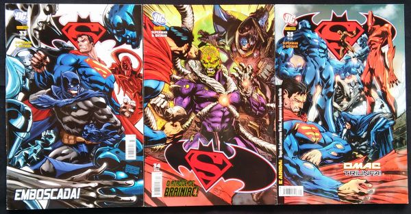 SUPERMAN E BATMAN n° 033 ao 35 -  Homens Metálicos