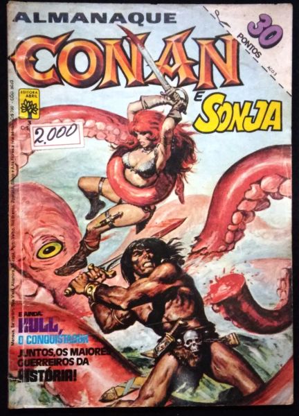 ALMANAQUE CONAN, O BARBARO 1ª SERIE n° 03 - E SONJA