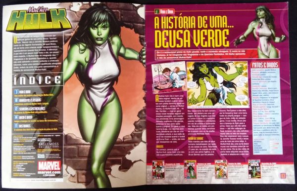 REVISTA COLEÇÃO DE MINIATURAS MARVEL N° 038 - MULHER-HULK