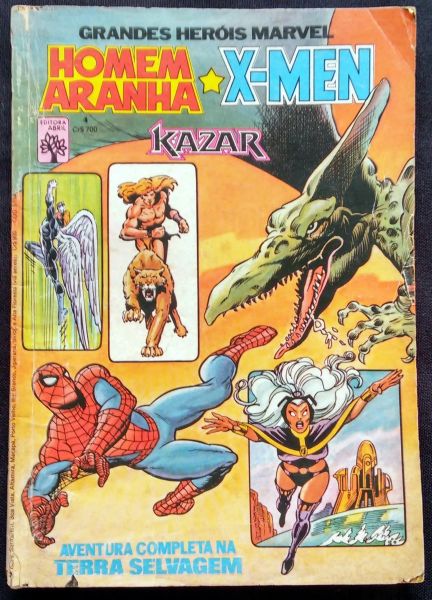 GRANDES HERÓIS MARVEL - 1ª SERIE n° 004 - HOMEM-ARANHA E X-MEN