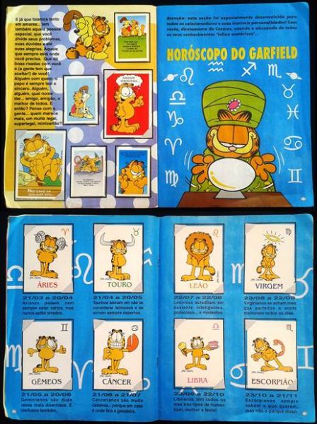 ALBUM GARFIELD - LIVRO ILUSTRADO COM 128 MINICARTOES - COMPLETO