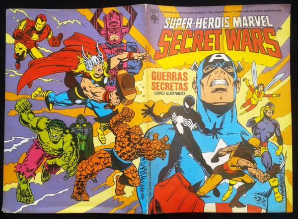 ALBUM SUPER HEROIS MARVEL SECRET WARS - GUERRAS SECRETAS