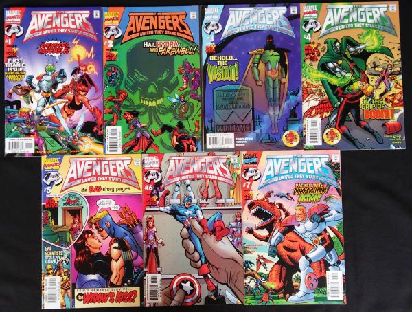 THE AVENGERS UNITED THEY STAND N° 1 AO 7 - COMPLETO