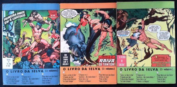 TARZAN O REI DAS SELVAS - O LIVRO DA SELVA N° 1 AO 3 - COMPLETA