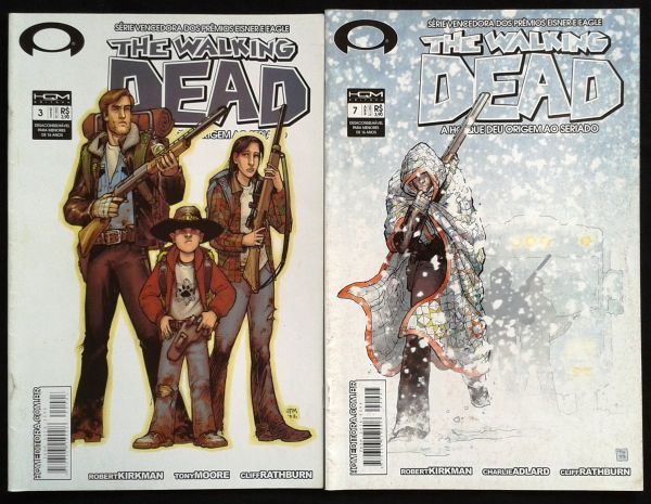 THE WALKING DEAD N° 3 E 7 - Lote com 2 revistas