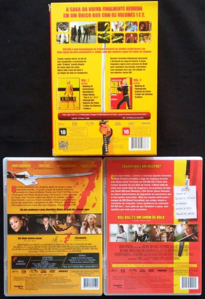 KILL BILL VOLUMES 1 E 2 - DVD COLLECTION COM BOX