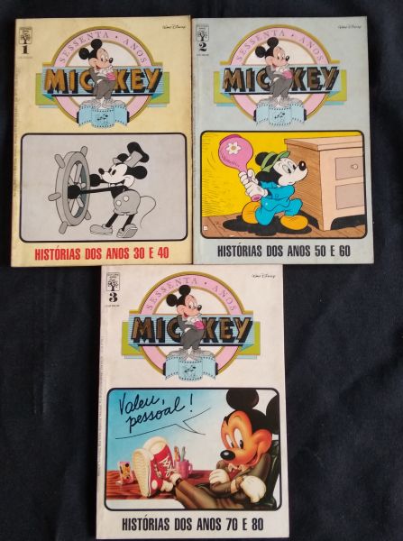 60 ANOS DO MICKEY n° 1 ao 3 - Completo