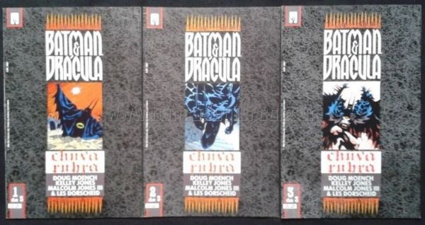 BATMAN & DRÁCULA: CHUVA RUBRA N° 1 AO 3 - Completa