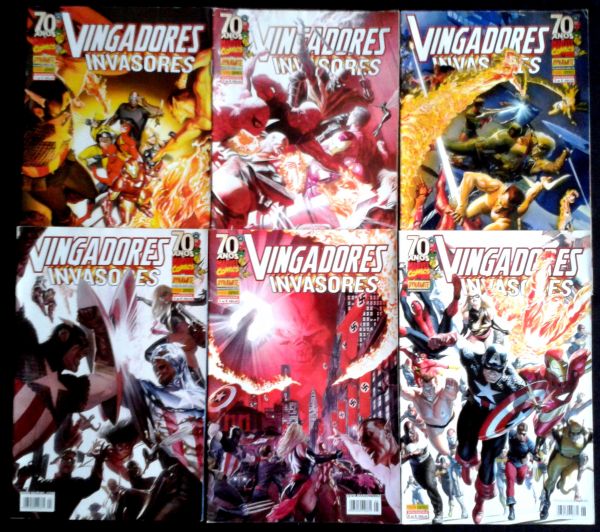 VINGADORES E INVASORES N° 1 AO 6 - COMPLETA