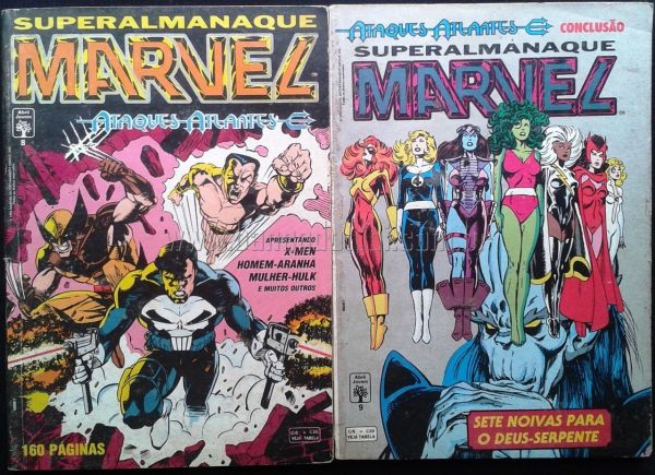 SUPERALMANAQUE MARVEL N° 8 e 9 - Ataques Atlantes