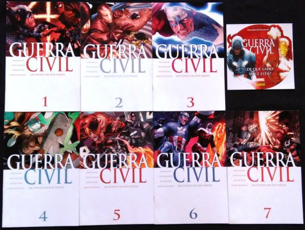 GUERRA CIVIL n° 1 ao 7 + Adesivo - COMPLETA