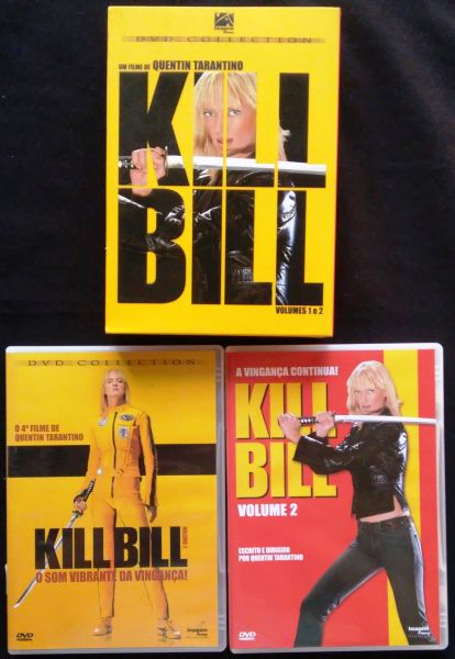 KILL BILL VOLUMES 1 E 2 - DVD COLLECTION COM BOX