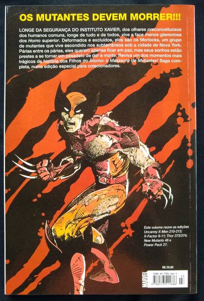 OS MAIORES CLÁSSICOS DOS X-MEN VOL. 03 - MASSACRE DE MUTANTES