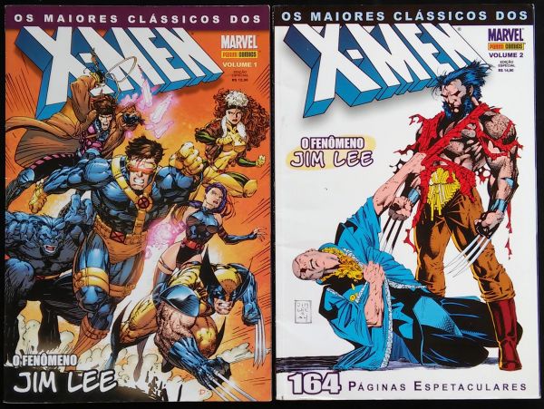 OS MAIORES CLÁSSICOS DOS X-MEN VOL. 1 E 2 - JIM LEE