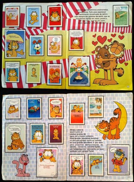 ALBUM GARFIELD - LIVRO ILUSTRADO COM 128 MINICARTOES - COMPLETO