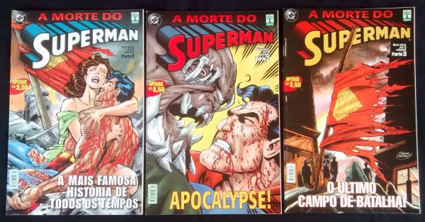 A MORTE DO SUPERMAN N° 1 AO 3 - Completa