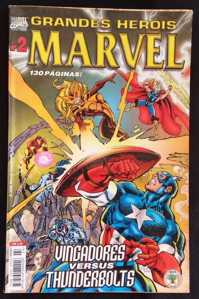GRANDES HERÓIS MARVEL - 2° SÉRIE n° 002 - Vingadores Versus Thunderbolts