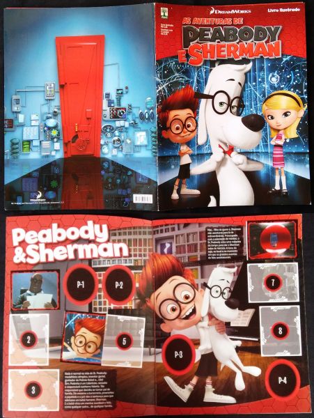 ALBUM AS AVENTURAS DE PEABODY E SHERMAN 2014 - (INCOMPLETO)