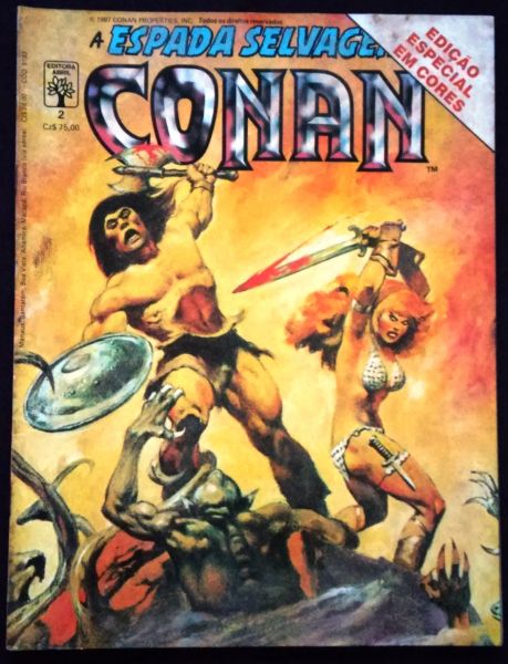 A ESPADA SELVAGEM DE CONAN EM CORES N ° 002