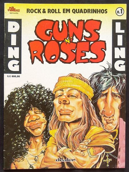 ROCK E ROLL EM QUADRINHOS n° 01 - GUNS N ROSES