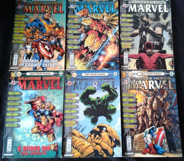 GRANDES HERÓIS MARVEL PREMIUM - N° 1 AO 17