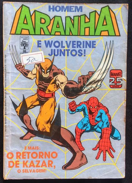 HOMEM-ARANHA n° 036 - e Wolverine juntos!