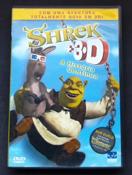SHREK + 3D - DVD DUPLO EDIÇÃO ESPECIAL - CONTEM 2 ÓCULOS 3D