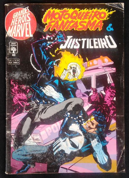 GRANDES HERÓIS MARVEL - 1ª SERIE n° 040 - MOTOQUEIRO FANTASMA E JUSTICEIRO