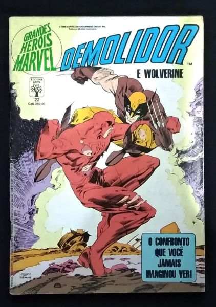 GRANDES HERÓIS MARVEL - 1ª SERIE n° 022 - DEMOLIDOR E WOLVERINE