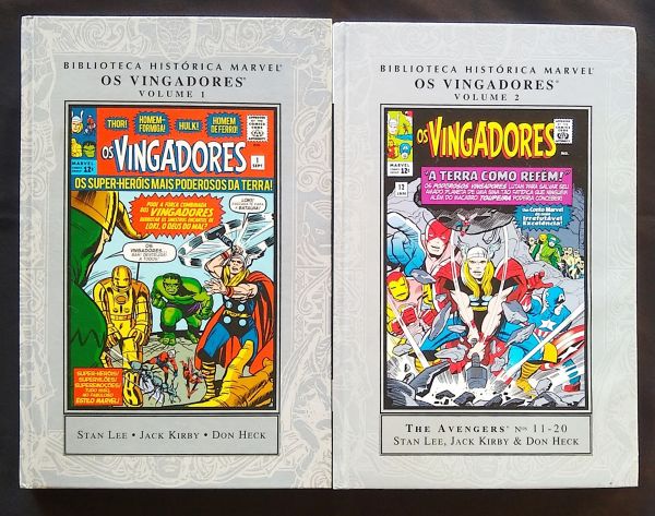 BIBLIOTECA HISTORICA MARVEL: OS VINGADORES VOL. 1 e 2