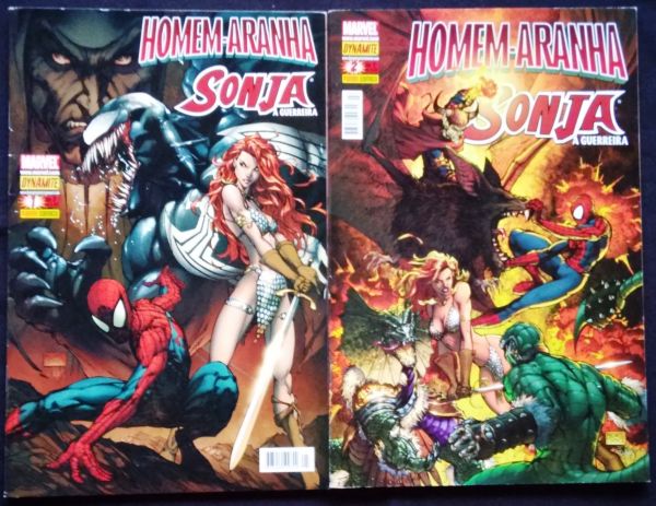 HOMEM-ARANHA E SONJA n° 1 ao 2 - COMPLETO