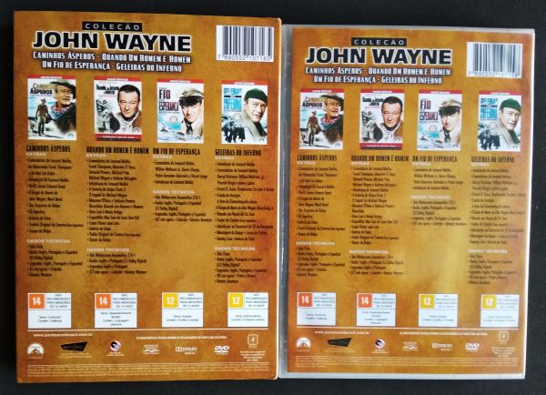 COLEÇÃO JOHN WAYNE - CONTEM 4 DISCOS