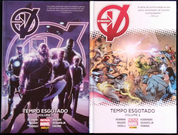 OS VINGADORES - TEMPO ESGOTADO N° 1 AO 4 - COMPLETO