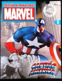 REVISTA COLEÇÃO DE MINIATURAS MARVEL N° 009 - CAPITÃO AMERICA